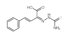 3-Butenoicacid, 2-[2-(aminothioxomethyl)hydrazinylidene]-4-phenyl- structure