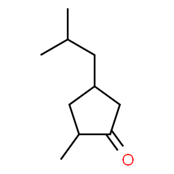2-Methyl-4-(2-methylpropyl)cyclopentanone structure