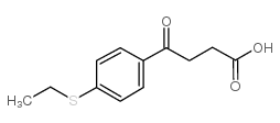 4-(4-乙基硫代苯基)-4-氧代丁酸结构式