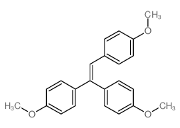 Benzene,1,1',1''-(1-ethenyl-2-ylidene)tris[4-methoxy-结构式
