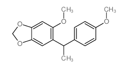 1,3-Benzodioxole, 5-methoxy-6-[1-(4-methoxyphenyl)ethyl]- Structure