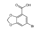 6-BROMOBENZO[D][1,3]DIOXOLE-4-CARBOXYLIC ACID Structure