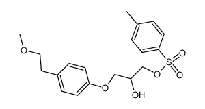 2-hydroxy-3-(4-(2-methoxyethyl)phenoxy)propyl 4-methylbenzenesulfonate结构式