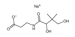 pantothenic acid sodium salt Structure
