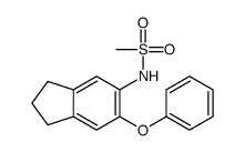 N-(6-phenoxyindan-5-yl)methanesulfonamide结构式