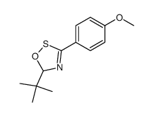 5-(tert-butyl)-3-((p-methoxy)phenyl)-5H-1,2,4-oxathiazole Structure