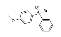 dibromo-(4-methoxy-phenyl)-phenyl-λ4-tellane结构式