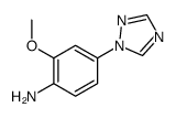 Benzenamine, 2-methoxy-4-(1H-1,2,4-triazol-1-yl)- (9CI)结构式