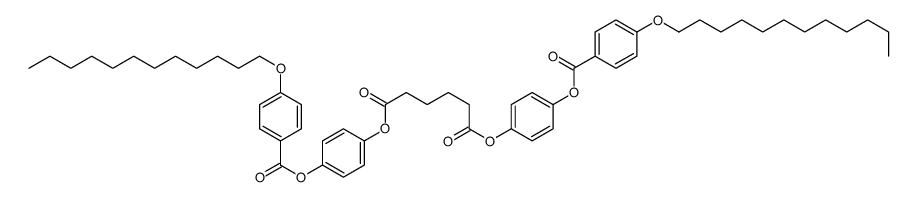 bis[4-(4-dodecoxybenzoyl)oxyphenyl] hexanedioate Structure