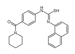 Piperidine, 1-(4-(((1-naphthalenylamino)thioxomethyl)amino)benzoyl)-结构式