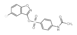 N-[4-(5-chlorobenzo[d]isoxazol-3-yl)oxysulfonylphenyl]acetamide Structure