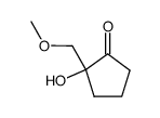 2-hydroxy-2-(methoxymethyl)cyclopentan-1-one结构式