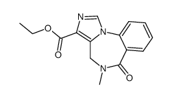 5-甲基-6-氧代-5,6-乙基二氢-4H-苯并[f]咪唑[1,5-a] [1,4]二氮杂-3-羧酸酯-d3乙酯结构式