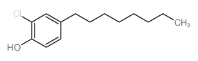 2-chloro-4-octyl-phenol Structure