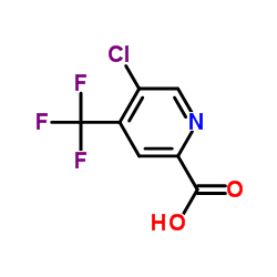 5-氯-4-三氟甲基-2-吡啶甲酸结构式