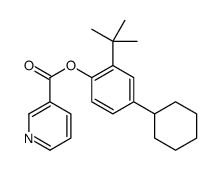2-tert-butyl-4-cyclohexylphenyl nicotinate Structure