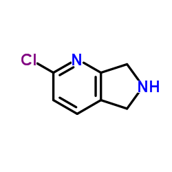 2-氯-6,7-二氢-5H-吡咯并[3,4-b]吡啶结构式