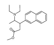 methyl 3-(2-naphthyl)-4-diethylaminopentanoate Structure