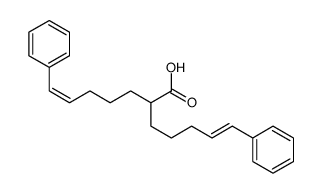 7-phenyl-2-(5-phenylpent-4-enyl)hept-6-enoic acid Structure