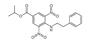 propan-2-yl 3,5-dinitro-4-(2-phenylethylamino)benzoate Structure