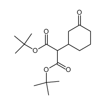 2-(3-oxocyclohexyl)malonic acid di-tert-butyl ester Structure