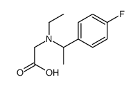 ethyl ()-N-[1-(4-fluorophenyl)ethyl]aminoacetate结构式