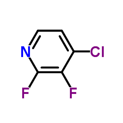 4-氯-2,3-二氟吡啶结构式