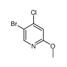 5-溴-4-氯-2-甲氧基吡啶结构式