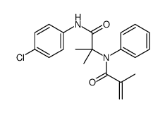 2-Propenamide,N-[2-[(4-chlorophenyl)amino]-1,1-dimethyl-2-oxoethyl]-2-methyl-N-phenyl-(9CI) Structure