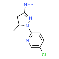 1-(5-Chloro-2-pyridinyl)-5-methyl-4,5-dihydro-1H-pyrazol-3-amine结构式