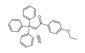 3-(4-ethoxyphenyl)-3-oxo-2-(triphenyl-l5-phosphanylidene)propanenitrile Structure