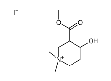 3-Carboxy-1,1-dimethyl-4-hydroxypiperidinium iodide methyl ester Structure