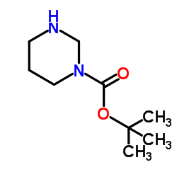 四氢嘧啶-1(2H)-甲酸叔丁酯结构式