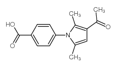 4-(3-乙酰基-2,5-二甲基-1H-吡咯-1-基)苯甲酸结构式