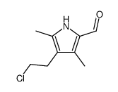 4-(2-chloroethyl)-3,5-dimethyl-1H-pyrrole-2-carbaldehyde Structure