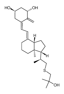 23-thia-1α,25-dihydroxyvitamin D3结构式
