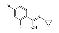 4-溴-N-环丙基-2-氟苯甲酰胺结构式