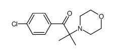 1-(4-氯苯基)-2-甲基-2-(4-吗啉)-1-丙酮结构式