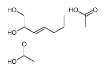 acetic acid,hept-3-ene-1,2-diol结构式