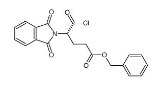 2(S)-4-Benzoyloxy carbonyl-2-phthalimido butyryl chloride结构式