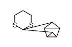 Spiro[1,3-dithiane-2,3'-tetracyclo[3.2.0.02,7.04,6]heptane]结构式