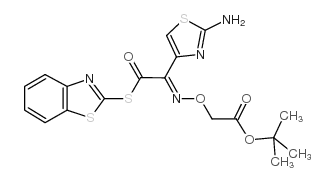 2-Mercaptobenzothazolyl (Z)-2-(2-aminothiazol-4-yl)-2-(tert-butoxycarbonylmethoxyimino)acetate Structure