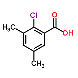 2-氯-3,5-二甲基-苯甲酸结构式