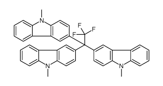9H-Carbazole, 3,3',3''-(trifluoroethylidyne)tris[9-methyl Structure