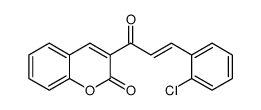 3-[3-(2-chlorophenyl)prop-2-enoyl]chromen-2-one结构式