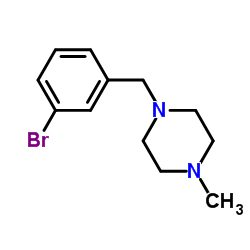 1-[(2-溴苯基)甲基]-4-甲基哌嗪结构式
