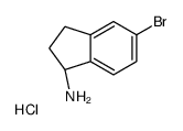 (S)-5-溴-2,3-二氢-1H-茚-1-胺盐酸盐结构式