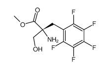 methyl (R)-2-amino-2-(2,3,4,5,6-pentafluorobenzyl)-3-hydroxypropanoate Structure