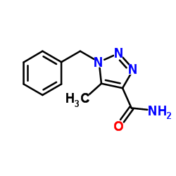 1-Benzyl-5-methyl-1H-1,2,3-triazole-4-carboxamide Structure