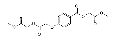 4-methoxycarbonylmethoxycarbonylmethoxy-benzoic acid methoxycarbonylmethyl ester结构式